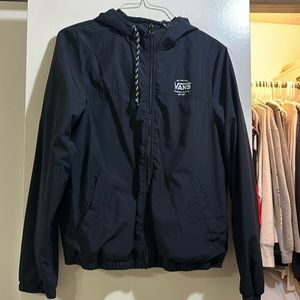 Vans women’s windbreaker jacket with hoodie